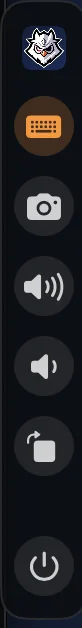 The macosemulator side toolbar